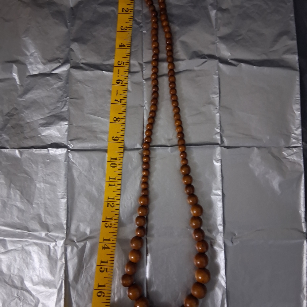 Elegant Brown Beaded Necklace
